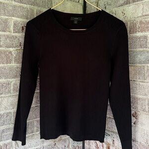 J.Crew supersculpt long sleeve ribbed sweater, size M